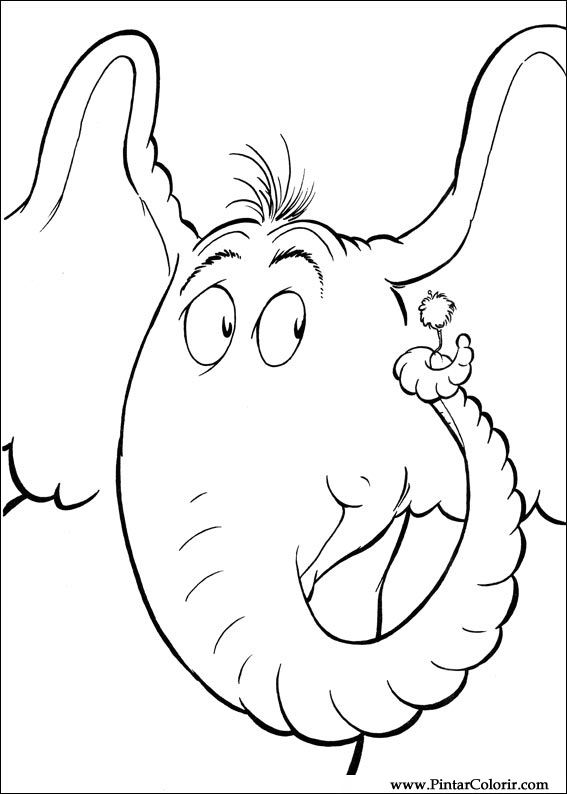 Pintar e Colorir Horton - Desenho 048