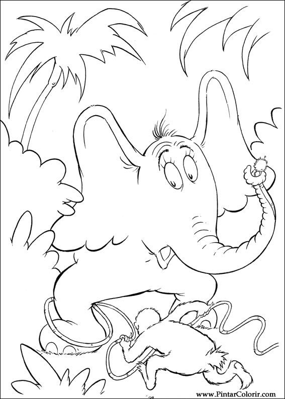 Pintar e Colorir Horton - Desenho 063