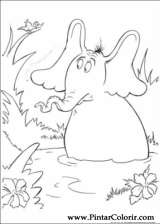 Pintar e Colorir Horton - Desenho 046