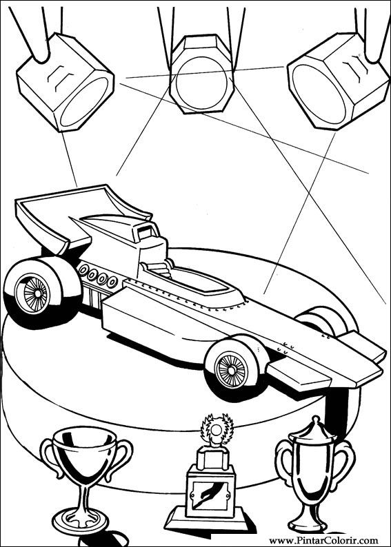 Pintar e Colorir Hot Wheels - Desenho 015