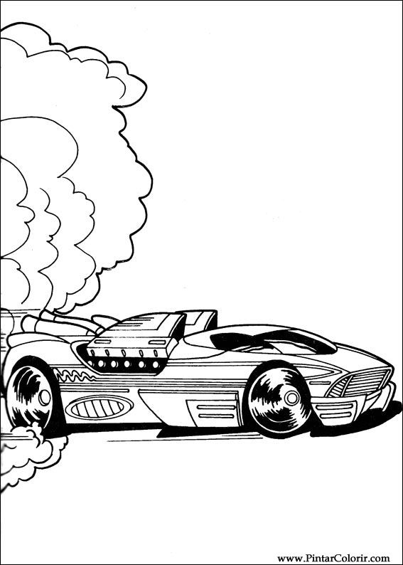 Pintar e Colorir Hot Wheels - Desenho 034