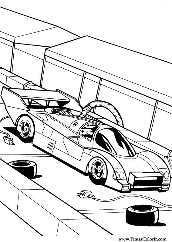 Pintar e Colorir Hot Wheels - Desenho 037