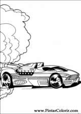 Pintar e Colorir Hot Wheels - Desenho 034