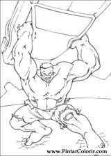 Pintar e Colorir Hulk - Desenho 006