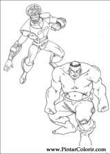 Pintar e Colorir Hulk - Desenho 026