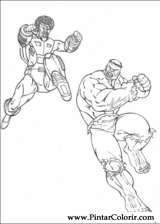 Pintar e Colorir Hulk - Desenho 029