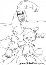 Pintar e Colorir Hulk - Desenho 033
