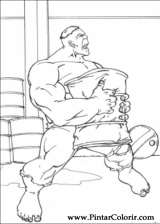Pintar e Colorir Hulk - Desenho 044
