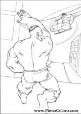 Pintar e Colorir Hulk - Desenho 047