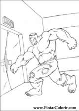 Pintar e Colorir Hulk - Desenho 053