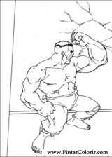 Pintar e Colorir Hulk - Desenho 079