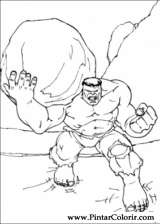 Pintar e Colorir Hulk - Desenho 081