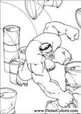 Pintar e Colorir Hulk - Desenho 088