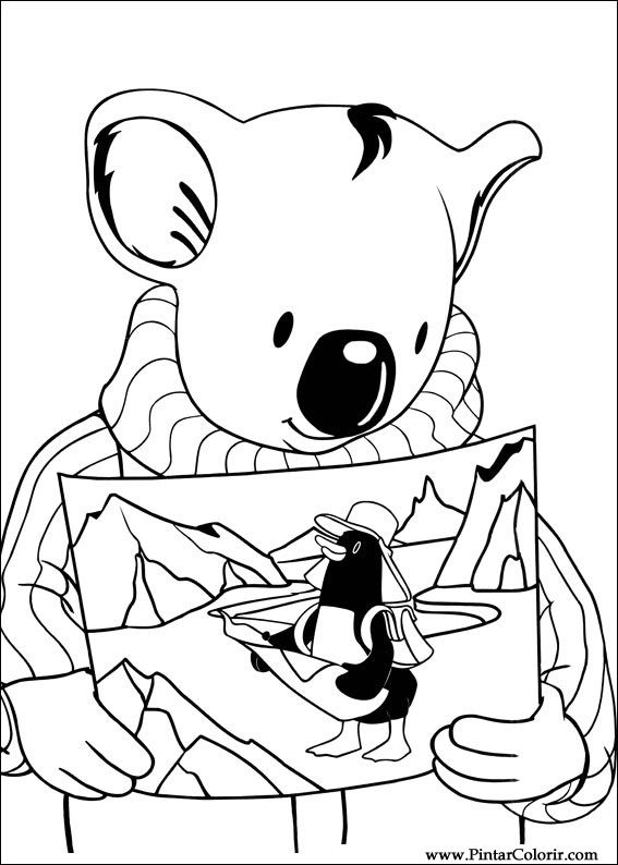 Pintar e Colorir Irmaos Koala - Desenho 006