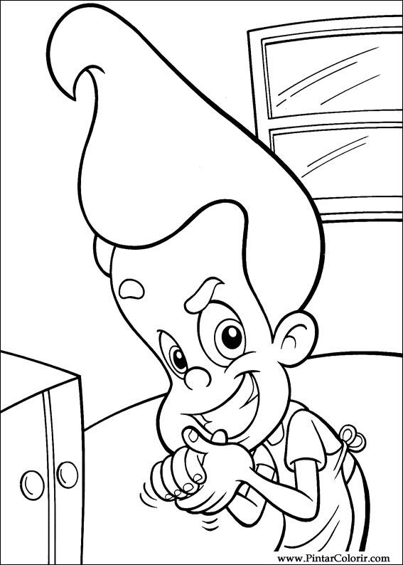 Pintar e Colorir Jimmy Neutron - Desenho 025