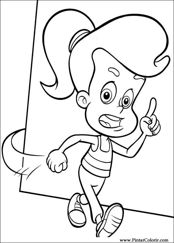 Pintar e Colorir Jimmy Neutron - Desenho 026