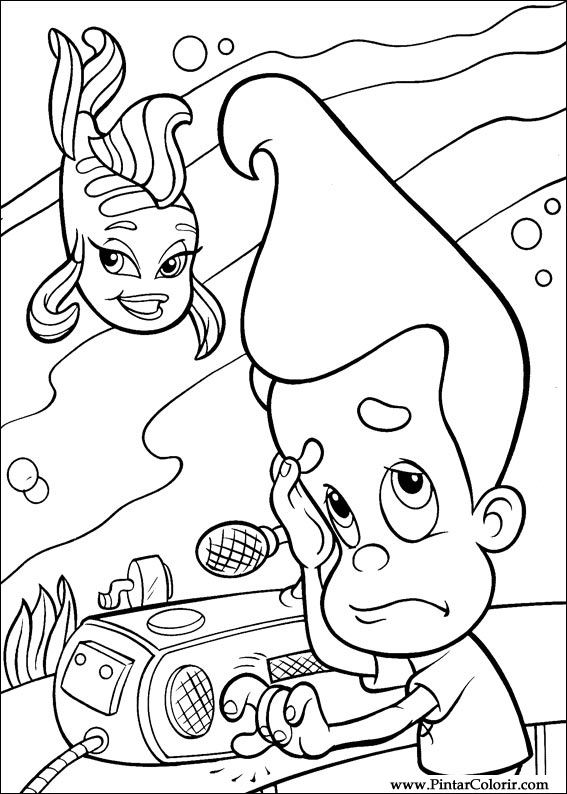 Pintar e Colorir Jimmy Neutron - Desenho 032