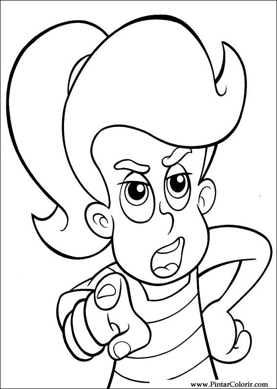 Pintar e Colorir Jimmy Neutron - Desenho 035