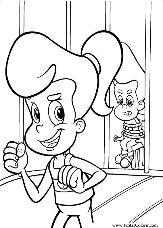 Pintar e Colorir Jimmy Neutron - Desenho 037