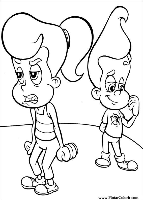 Pintar e Colorir Jimmy Neutron - Desenho 040