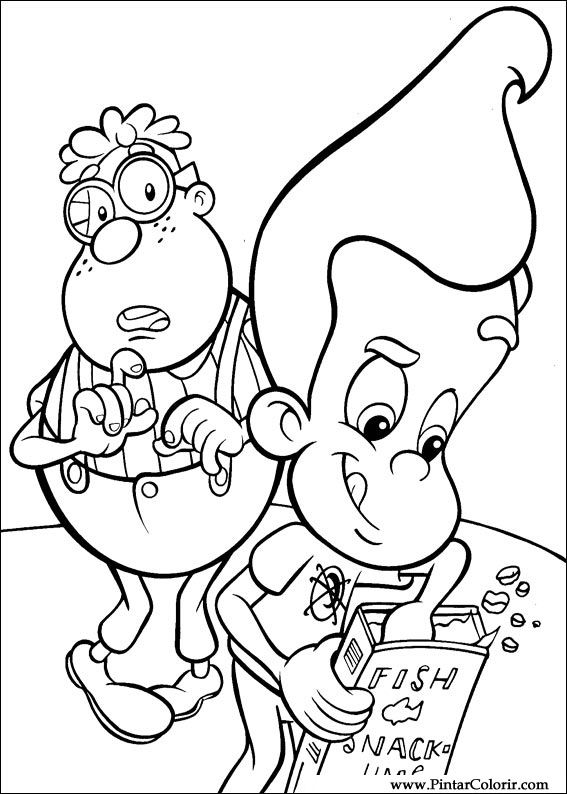 Pintar e Colorir Jimmy Neutron - Desenho 041