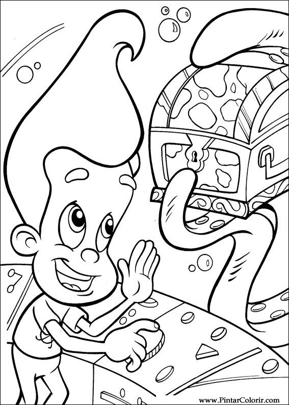 Pintar e Colorir Jimmy Neutron - Desenho 042