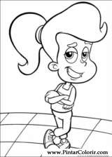 Pintar e Colorir Jimmy Neutron - Desenho 020