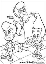 Pintar e Colorir Jimmy Neutron - Desenho 022