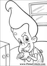 Pintar e Colorir Jimmy Neutron - Desenho 025