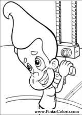 Pintar e Colorir Jimmy Neutron - Desenho 033