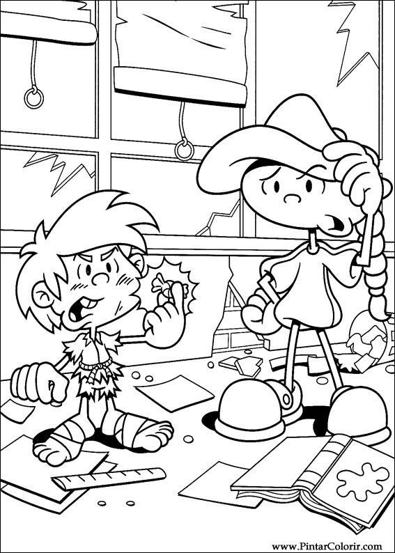 Drawings To Paint & Colour Kids Next Door - Print Design 054