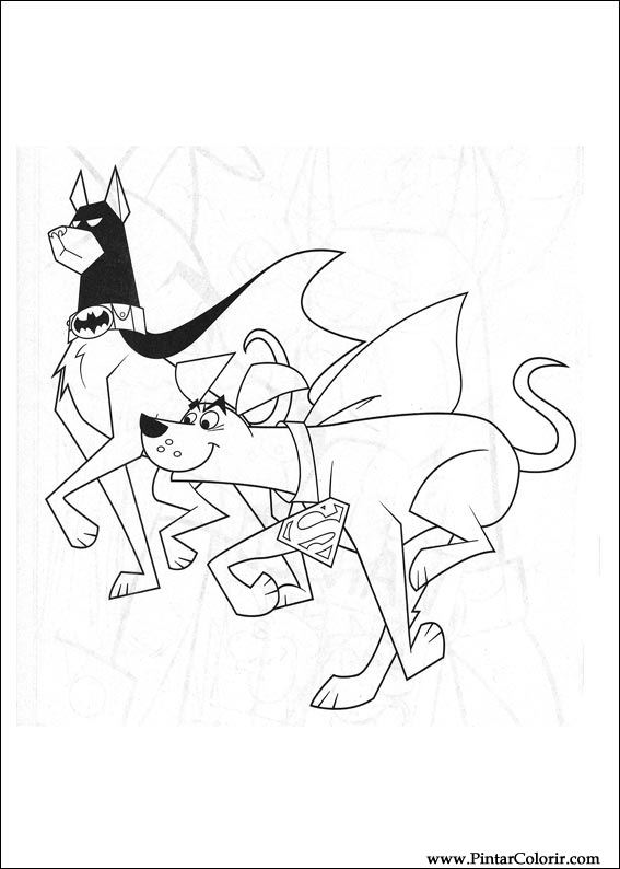 Pintar e Colorir Krypto - Desenho 013