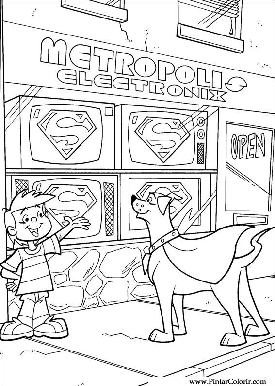 Pintar e Colorir Krypto - Desenho 060