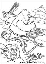 Pintar e Colorir Kung Fu Panda 2 - Desenho 013