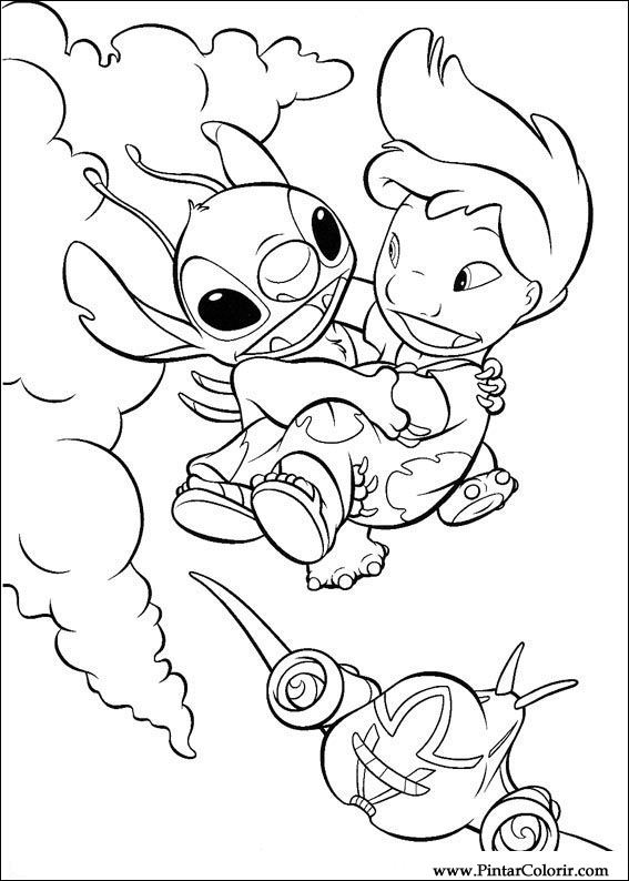 Lilo e Stitch para Colorir - Como Desenhar Bem Feito