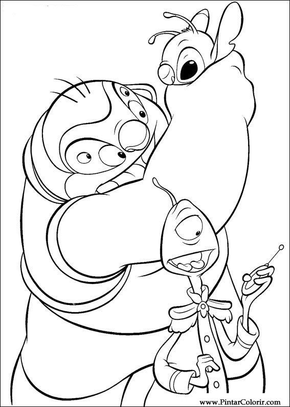 Lilo e Stitch desenho para colorir