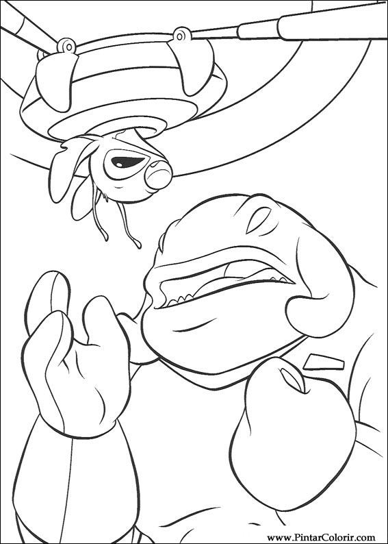 Pintar e Colorir Lilo E Stitch - Desenho 032