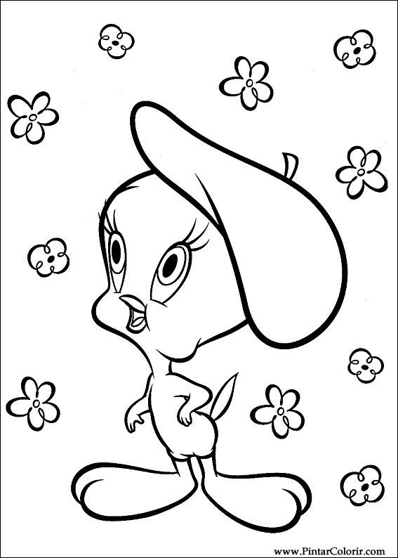 Pintar e Colorir Looney Tunes - Desenho 003