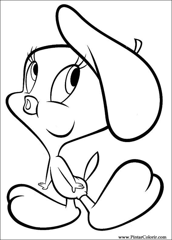 Dibujos para pintar y Color Looney Tunes - Diseño de impresión 011