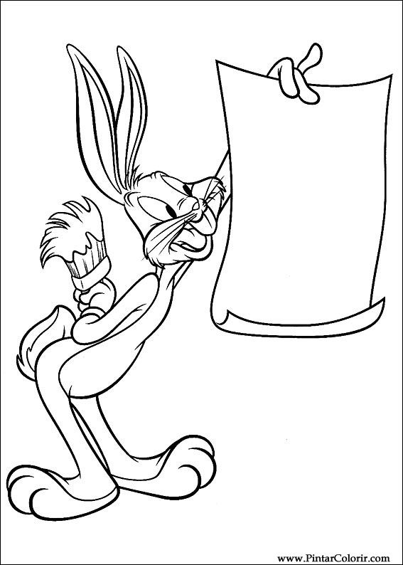 Pintar e Colorir Looney Tunes - Desenho 019