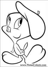 Pintar e Colorir Looney Tunes - Desenho 011