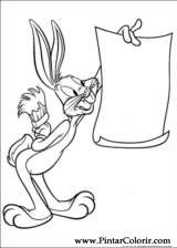 Pintar e Colorir Looney Tunes - Desenho 019