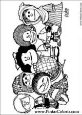 Pintar e Colorir Mafalda - Desenho 001