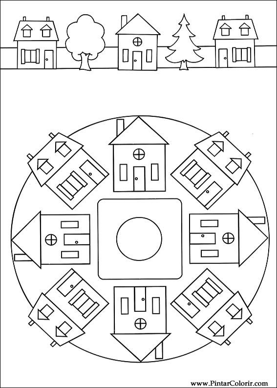 Pintar e Colorir Mandalas - Desenho 004