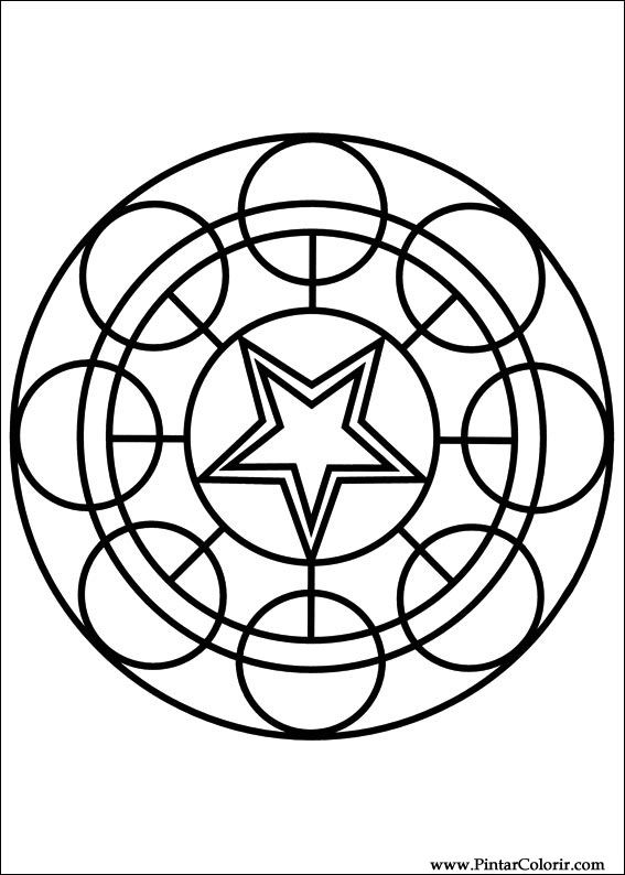 Pintar e Colorir Mandalas - Desenho 029