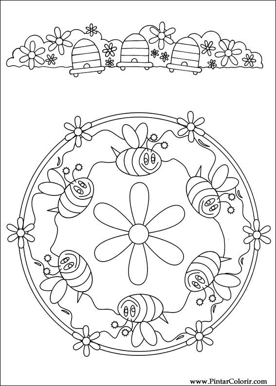 Pintar e Colorir Mandalas - Desenho 077