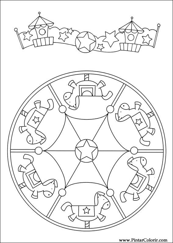 Pintar e Colorir Mandalas - Desenho 080