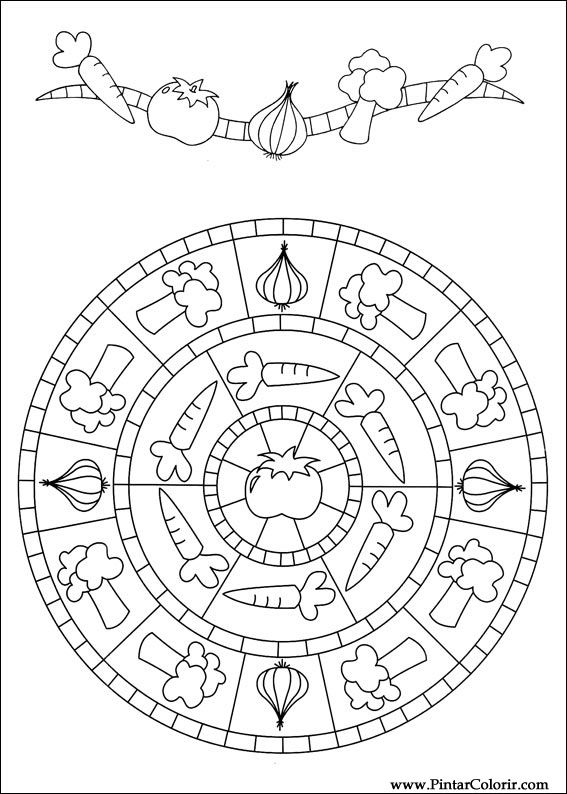 Pintar e Colorir Mandalas - Desenho 084