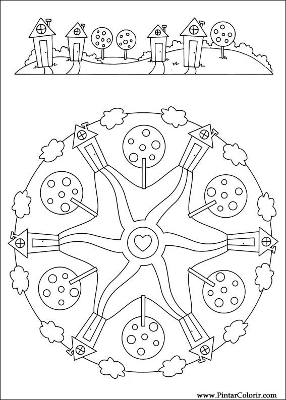 Pintar e Colorir Mandalas - Desenho 085