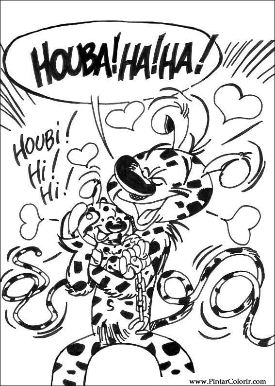 Pintar e Colorir Marsupilami - Desenho 005